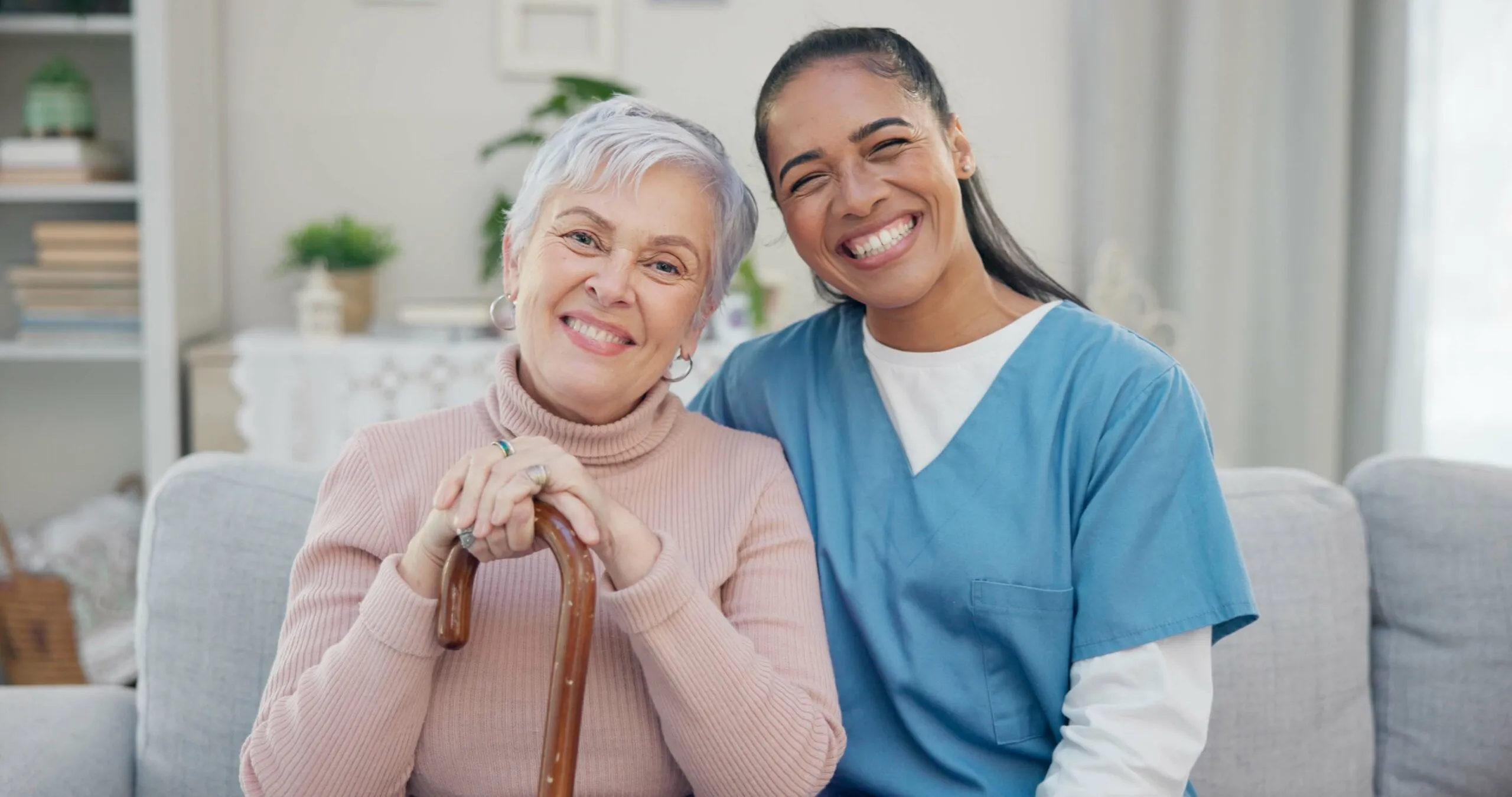 friendly companion caregiver Prosper Tx providing conversation and support to senior at home